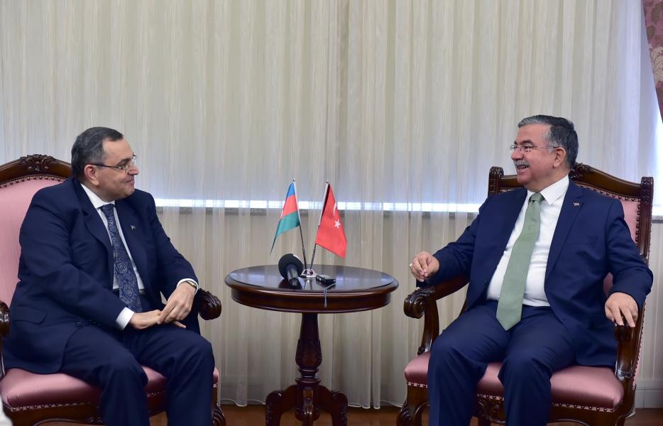 Bakan Yılmaz, Azerbaycan’ın Ankara Büyükelçisi Faig Baghirov’u kabul etti